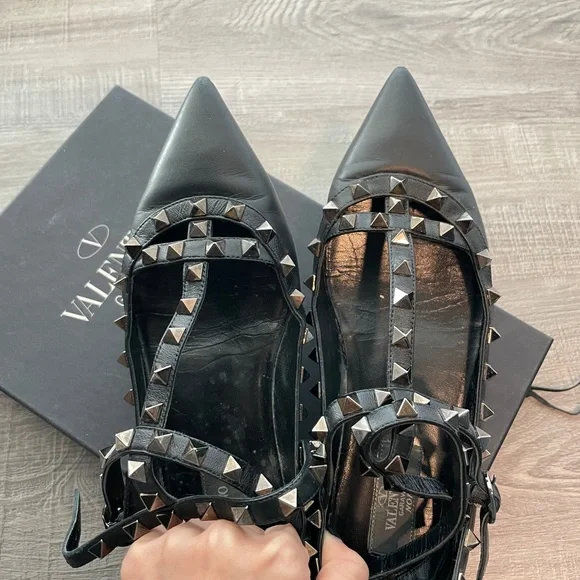 Valentino ballet flat all black